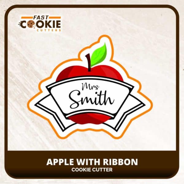 Apple with Ribbon Cookie Cutter