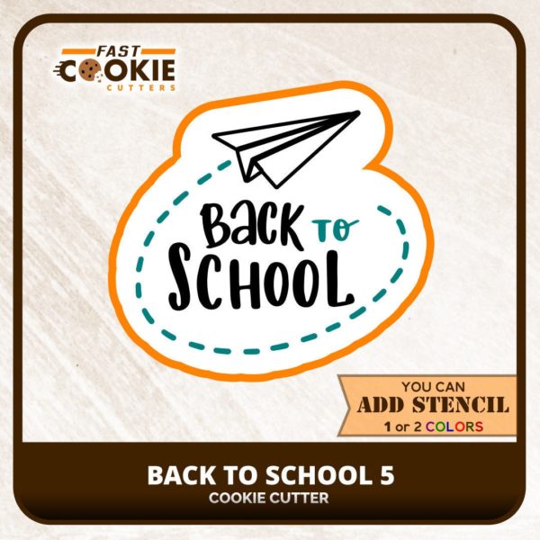 Back to School 5 Cookie Cutter