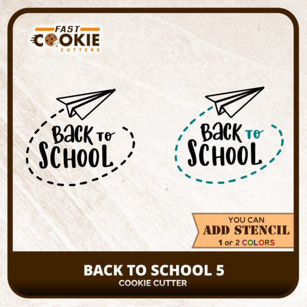 Back to School 5 Cookie Cutter - Image 3