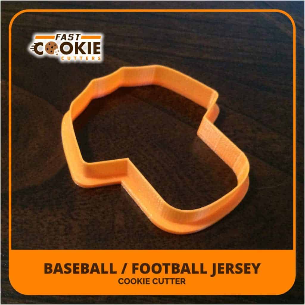 Baseball Jersey Cookie Cutter Fast Cookie Cutters
