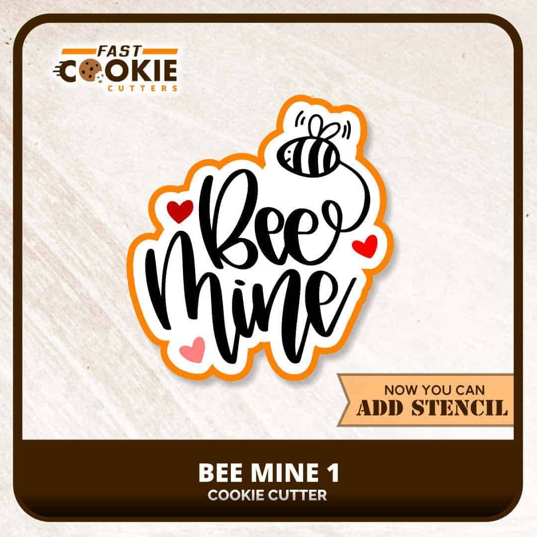 Bee Mine 1 Cookie Cutter - Fast Cookie Cutters