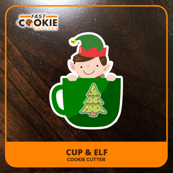 Christmas Cup & Elf Cookie Cutter