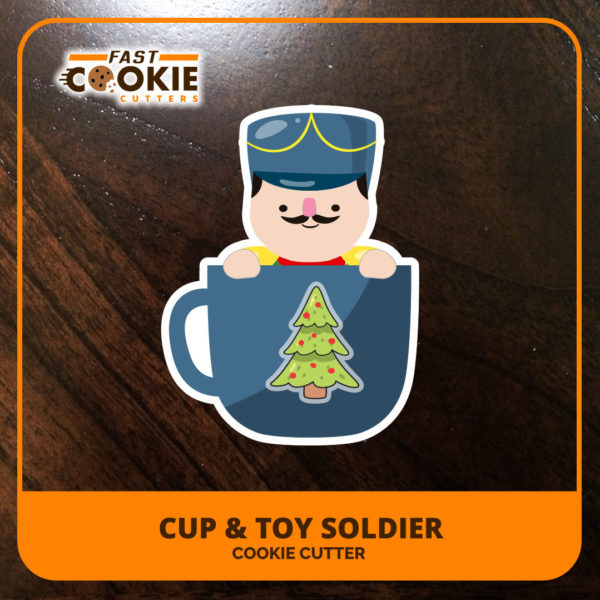 Christmas Cup & Toy Soldier Cookie Cutter