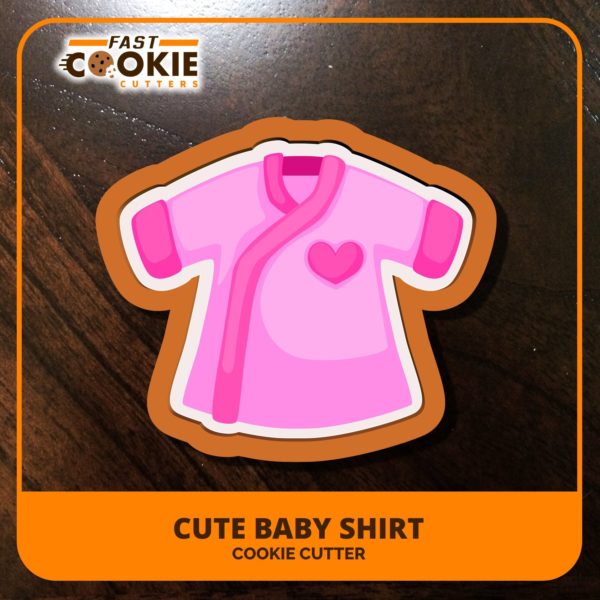 Cute Baby Shirt Cookie Cutter