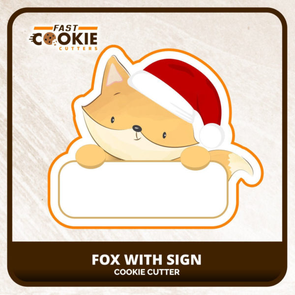 Fox with Sign