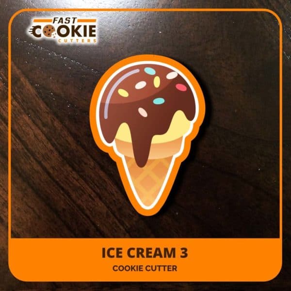 Ice Cream 3 Cookie Cutter
