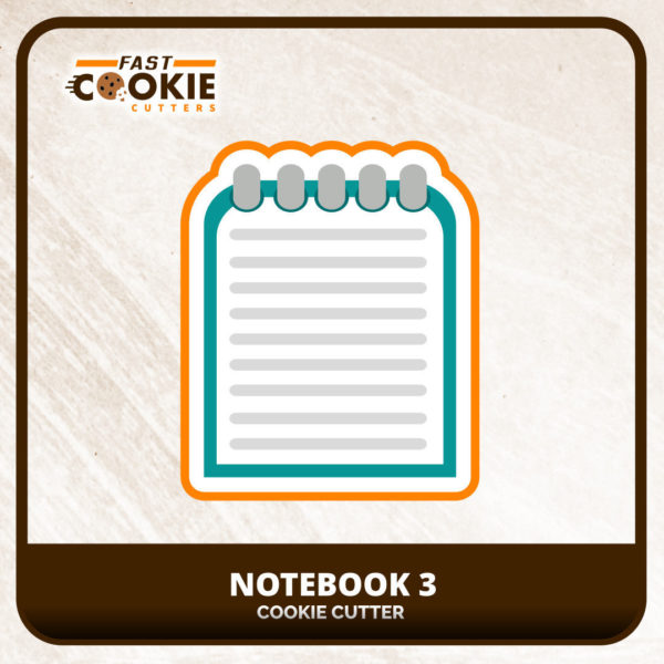 Notebook 3 Cookie Cutter