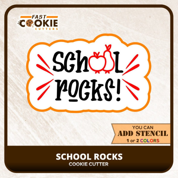School Rocks Cookie Cutter