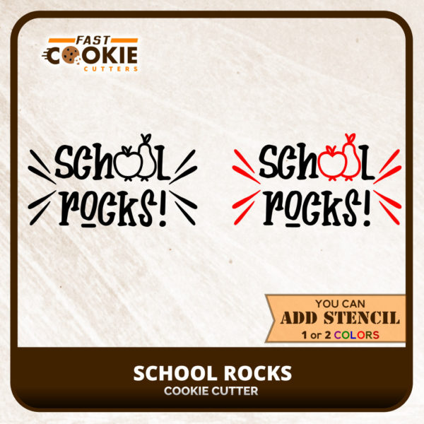 School Rocks Cookie Cutter - Image 3