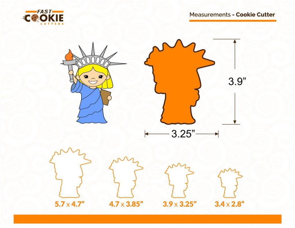 Statue of Liberty Cookie Cutter - Fast Cookie Cutters