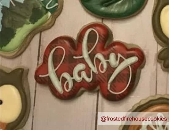 Baby Hand Lettered Cookie Cutter