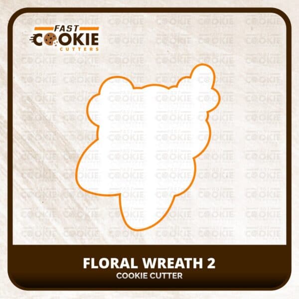 Floral Wreath 2 Cookie Cutter - Image 2