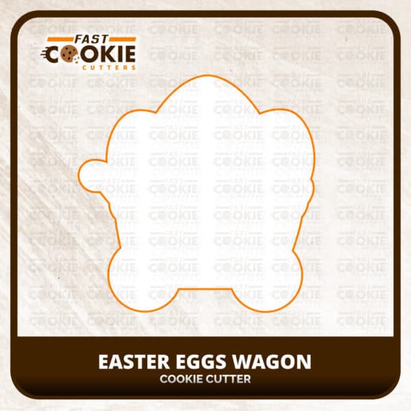 Easter Eggs Wagon Cookie Cutter - Image 2