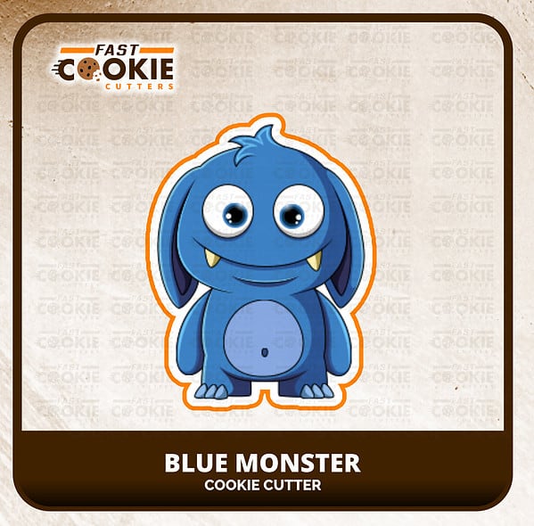 Blue Monster Cookie Cutter