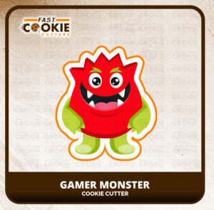 Gamer Monster Cookie Cutter