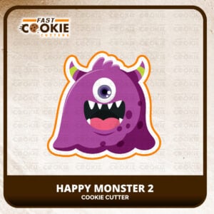 Happy Monster Cookie Cutter 2