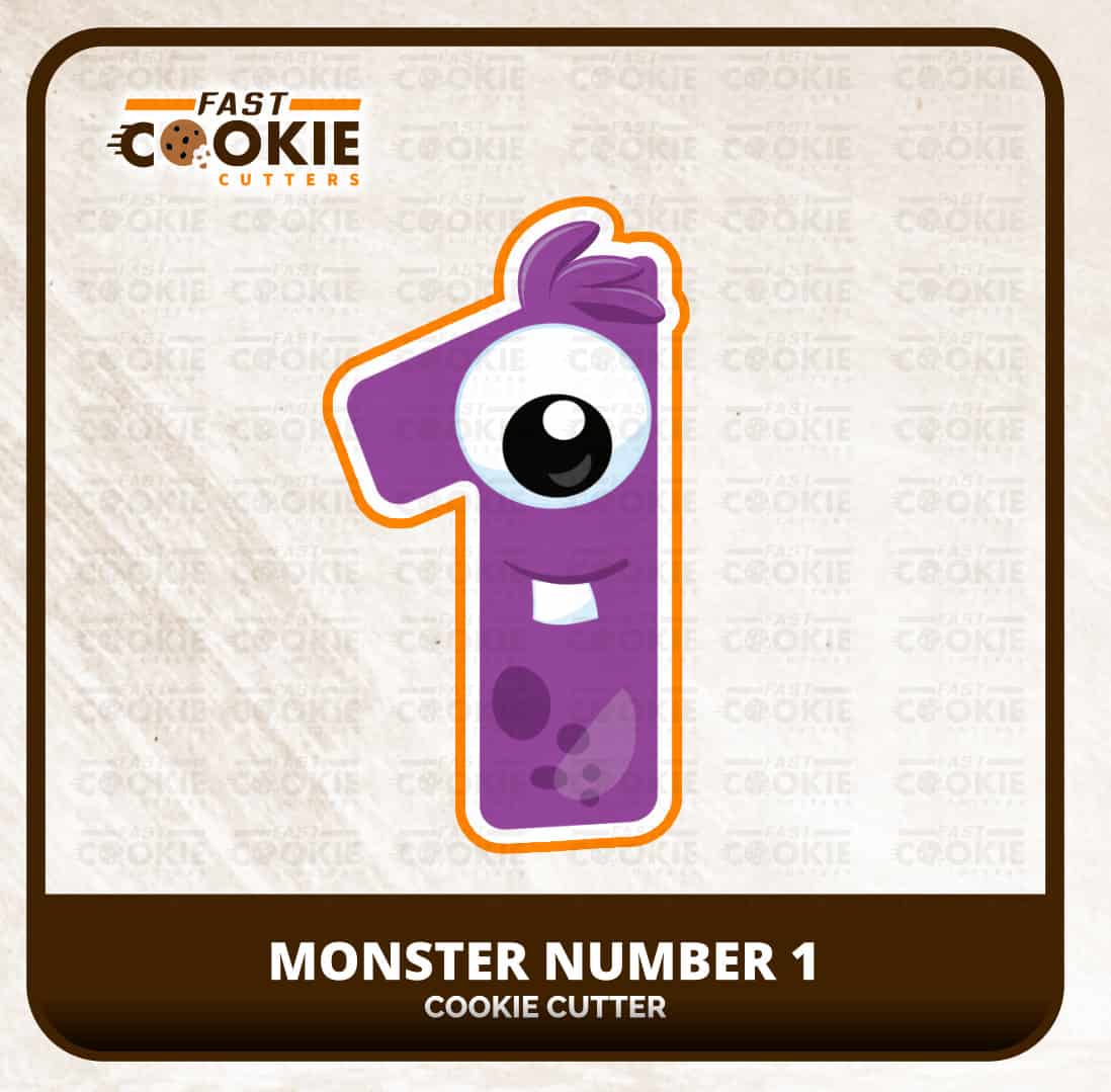 Monster Numbers Cookie Cutter