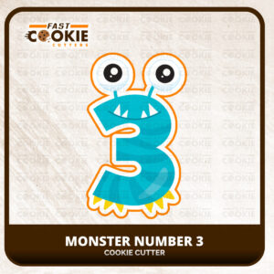 Monster Numbers Cookie Cutter
