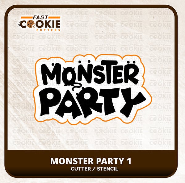 Monster Party Cookie Cutter