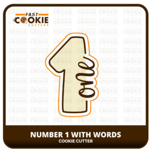 Numbers with Words Cookie Cutter