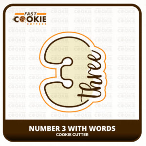 Numbers with Words Cookie Cutter