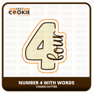Numbers with Words Cookie Cutter