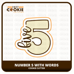 Numbers with Words Cookie Cutter