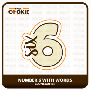 Numbers with Words Cookie Cutter