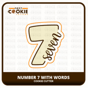 Numbers with Words Cookie Cutter